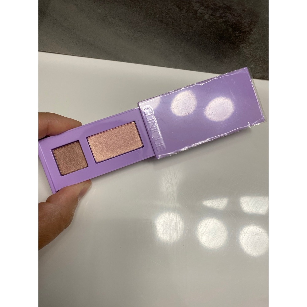 Clinique Color Surge Eye Shadow Duo Strawberry Fudge .06 oz NEW